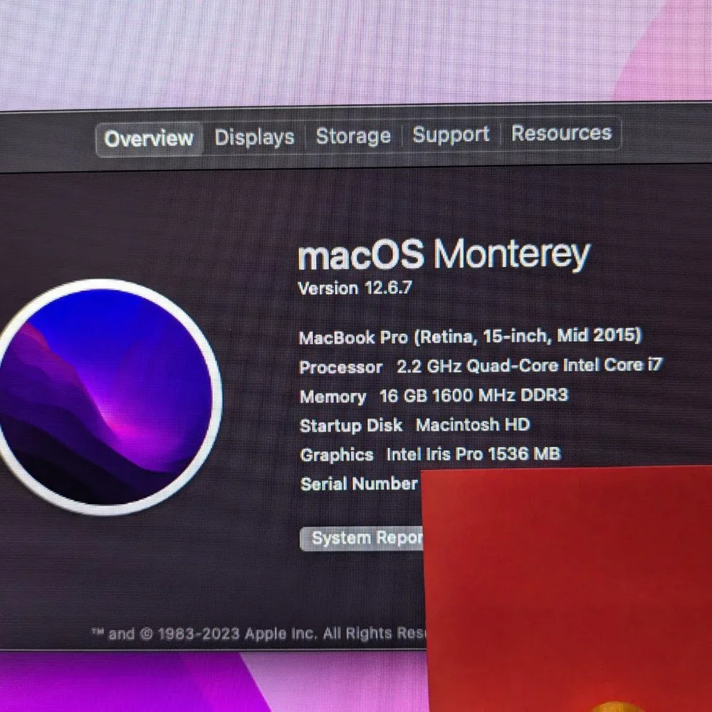 macbook pro 2015 (15
